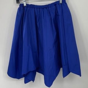 Christina Rhode girls royal blue handkerchief A-line knee length skirt sz S